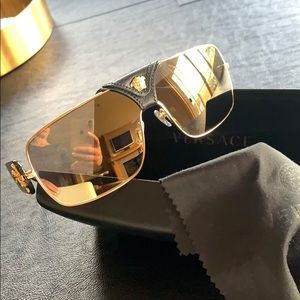 Versace Metal Frame Mirrored Aviators
